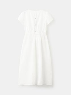 Mango Kids' Midi Dress, White - view 2, White