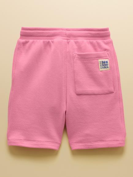 Joules Kids' Loopback Sweat Shorts, Pink - view 2, Pink