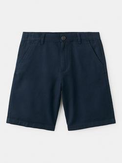 Mango Kids' Cotton Blend Chino Shorts, Navy, Navy