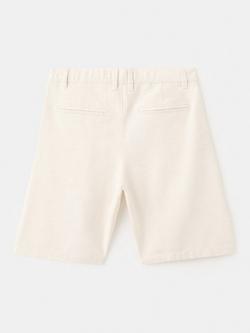 Mango Kids' Cotton Blend Chino Shorts, Sand - view 2, Sand