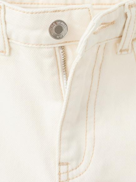 Mango Kids' Wide Leg Jeans, Raw - view 2, Raw