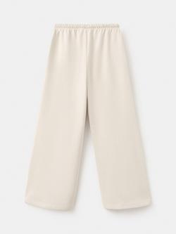 Mango Kids' Cotton Wide Leg Joggers, Raw - view 2, Raw