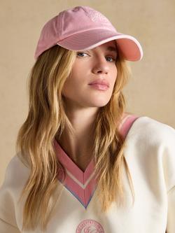 Joules Daley Cotton Baseball Cap, Pink - view 2, Pink