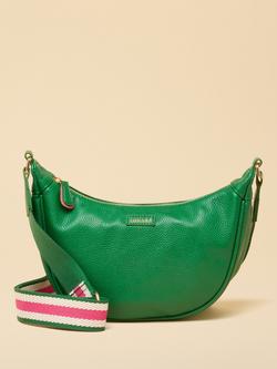 Joules Jade Half Moon Crossbody Bag, Green, Green