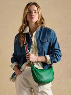 Joules Jade Half Moon Crossbody Bag, Green - view 2, Green