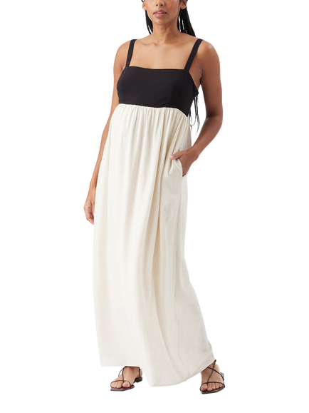 Ripe Olivia Maxi Maternity Dress, Natural/Black, Natural/Black