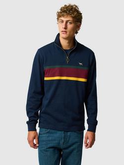 Rodd & Gunn Chesterfield Australian Cotton Quarter-Zip Sweatshirt, Eclipse