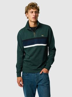 Rodd & Gunn Chesterfield Australian Cotton Quarter-Zip Sweatshirt, Forest