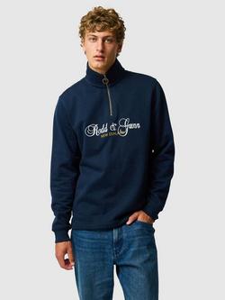 Rodd & Gunn Jubilee Australian Cotton Quarter-Zip Sweatshirt, Eclipse