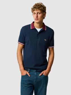 Rodd & Gunn New Lynn Australian Cotton Slim Fit Short Sleeve Polo Shirt, Eclipse