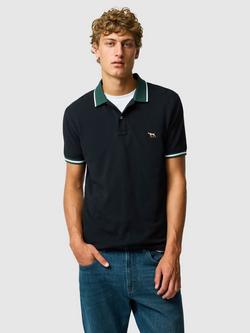 Rodd & Gunn New Lynn Australian Cotton Slim Fit Short Sleeve Polo Shirt, Onyx