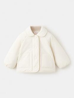 Mango Baby Quilted Jacket, Raw, Raw