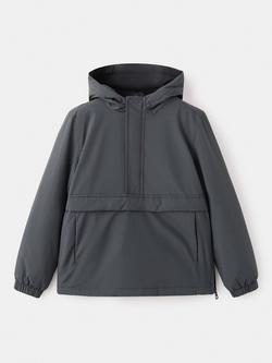 Mango Kids' Hooded Coat, Anthracite, Anthracite