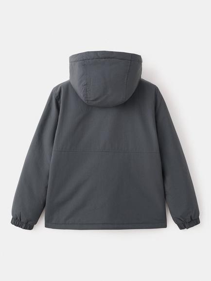 Mango Kids' Hooded Coat, Anthracite - view 2, Anthracite
