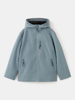 Mango Kids' Hooded Parka Coat, Petrol, Petrol