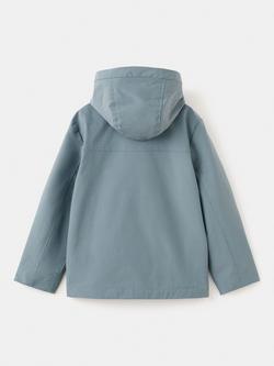 Mango Kids' Hooded Parka Coat, Petrol - view 2, Petrol