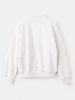 Mango Kids' Long Sleeve Printed Sweatshirt, Light Grey/Multi - view 2, Light Grey/Multi