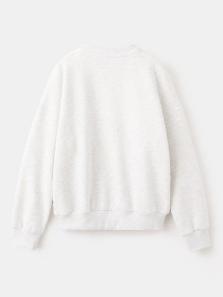 Mango Kids' Long Sleeve Printed Sweatshirt, Light Grey/Multi - view 2, Light Grey/Multi