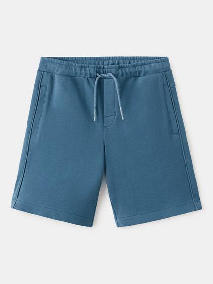 Mango Kids' Drawstring Bermuda Shorts, Blue, Blue