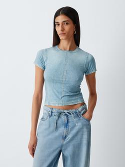 rag & bone Miramar Mesh T-Shirt, Blue, Blue