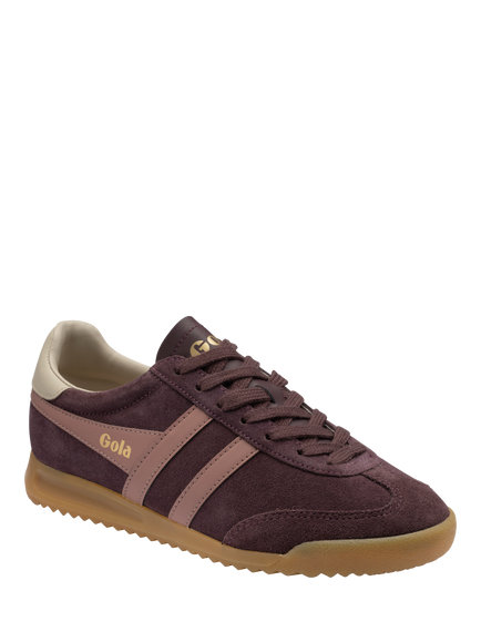 Gola Torpedo Suede Trainers, Cocoa/Brnrose/Wheat - view 2, Cocoa/Brnrose/Wheat