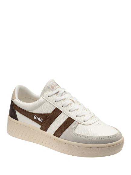 Gola Grandslam Trident Trainers, White/Otter/Wheat - view 2, White/Otter/Wheat