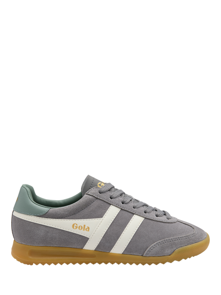 Gola Classics Torpedo Suede Trainers, Cement/White/Grnmist, Cement/White/Grnmist