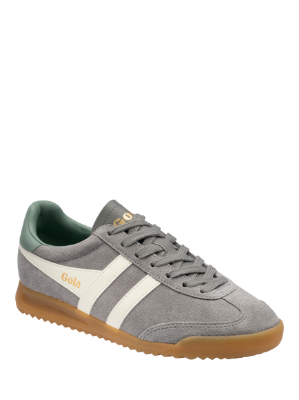 Gola Classics Torpedo Suede Trainers, Cement/White/Grnmist - view 2, Cement/White/Grnmist