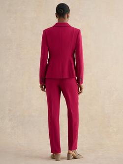 Hobbs Gemma Tailored Blazer, Beetroot Pink - view 2, Beetroot Pink