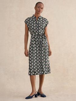 Hobbs Kalinda Geometric Shirt Dress, Multi, Multi