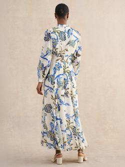 Hobbs Petite Shanice Paisley Shirt Dress, Cream/Multi - view 2, Cream/Multi