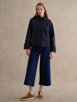 Hobbs Frida Shower Resistant Trench Jacket, Navy, Navy