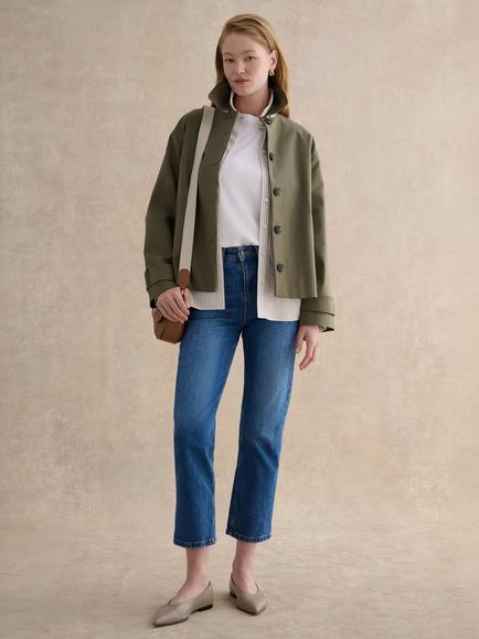 Hobbs Frida Shower Resistant Trench Jacket, Olive Green, Olive Green