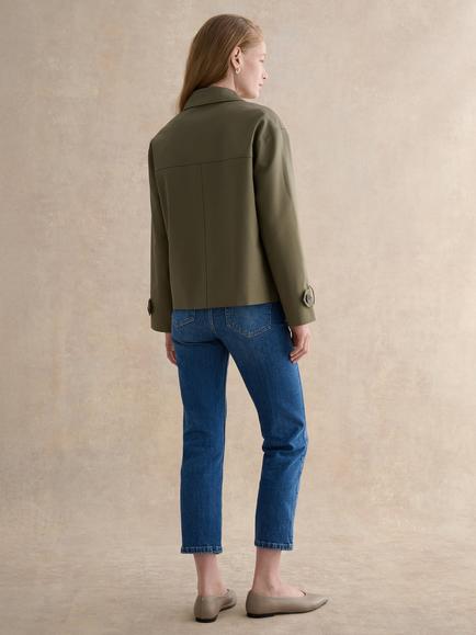 Hobbs Frida Shower Resistant Trench Jacket, Olive Green - view 2, Olive Green