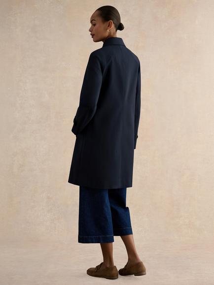 Hobbs Petite Vivienne Shower Resistant Trench Coat - view 2, Navy