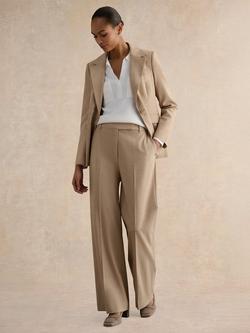 Hobbs Ashleen Wide Leg Trousers, Neutral, Neutral