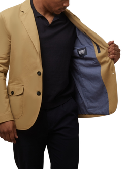 Guards London Brandford Single Breasted Blazer - view 2, Stone