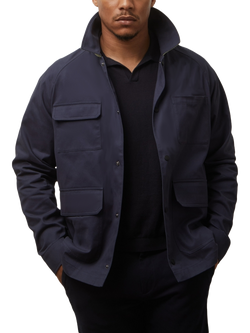 Guards London Jacob Cotton Twill Jacket, Navy