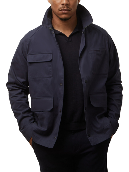 Guards London Jacob Cotton Twill Jacket, Navy