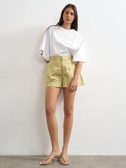 Topshop High Rise A-Line Shorts, Sage, Sage