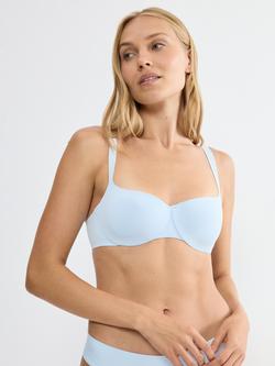 Triumph Body Make-Up Illusion Balconette Bra, Light Blue