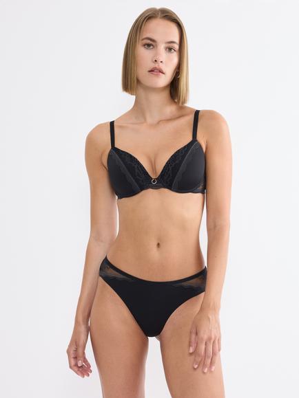 Triumph Comfort Allure Underwired Half-Padded Bra, Black