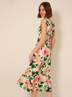 Alie Street Luna Midi Dress, Peony Pink - view 2, Peony Pink