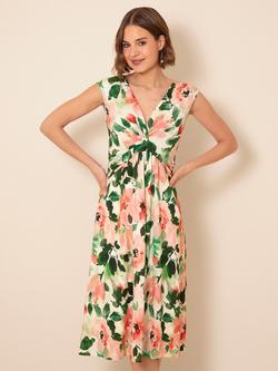 Alie Street Renee Knot Dress, Peony Pink - view 2, Peony Pink