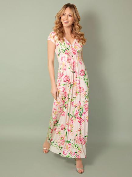 Alie Street Sophia Floral Maxi Dress, Pink Blossom, Pink Blossom