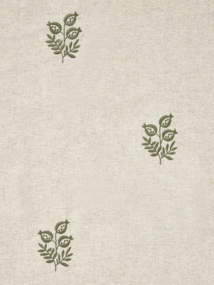 John Lewis Ariana Lined Pencil Pleat Door Curtain, Green - view 2, Green