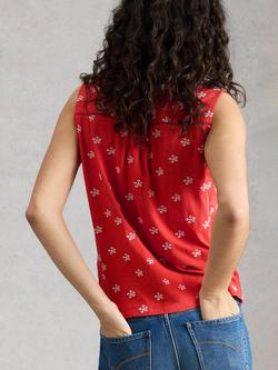 White Stuff Amy Sleeveless Shirt, Red - view 2, Red