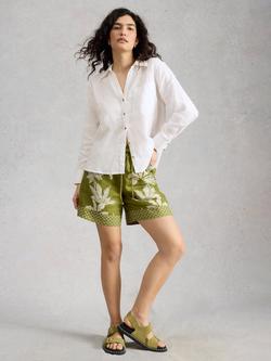 White Stuff Sadie Linen Shirt, White, White