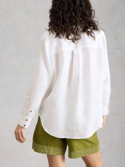 White Stuff Sadie Linen Shirt, White - view 2, White