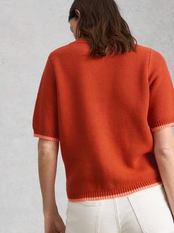 White Stuff Isabella Short Sleeve Cardigan, Red - view 2, Red